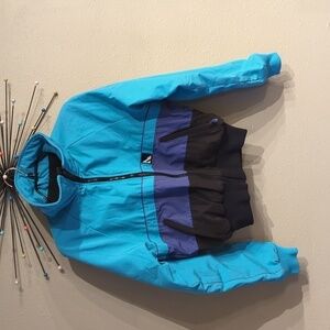 Serac Vintage Made In USA Ski Jacket Winter Warm Outdoors Multicolor Crop y2k